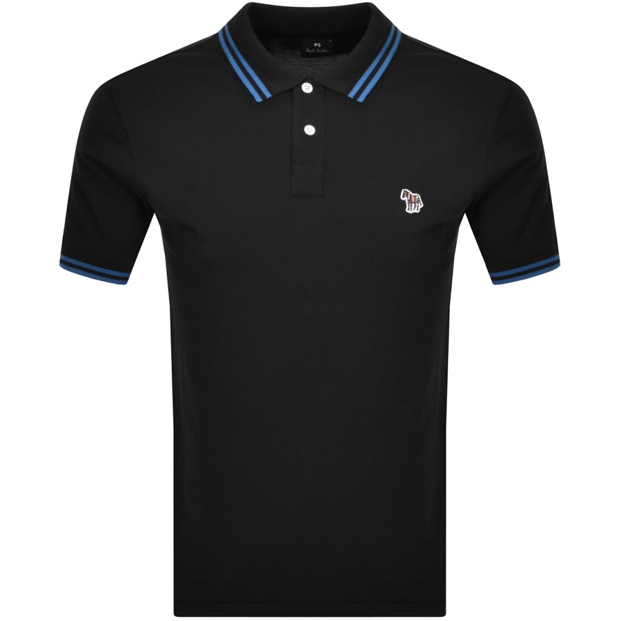 Alternative Image for ProductPS By Paul Smith Tipped Polo T Shirt Black1